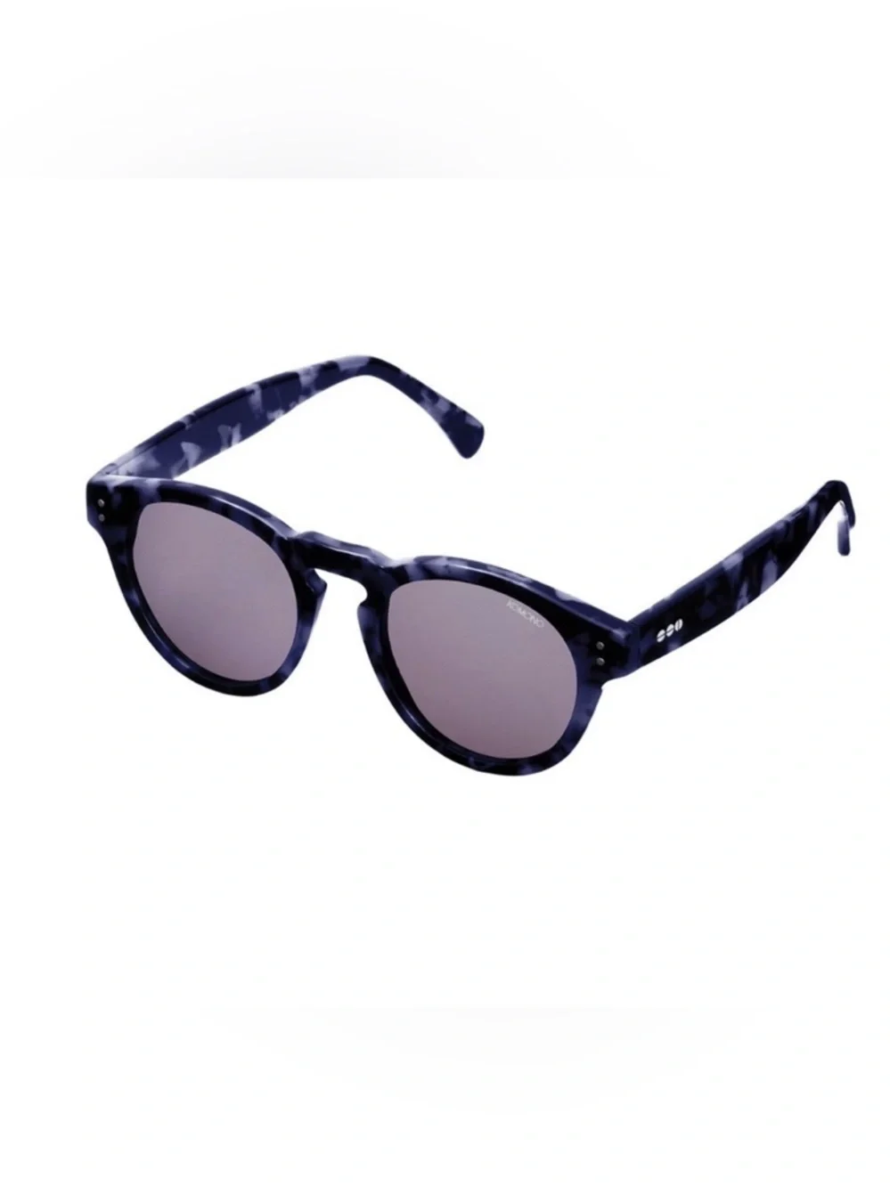 KOMONO Round Tortoiseshell Sunglasses NEW Navy Blue Clement